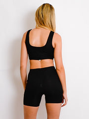 Ribbed Bralet & Shorts Co-ord