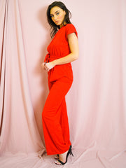 Coordenada de tapa y pantalón acanalado