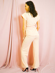 Coordenada de tapa y pantalón acanalado