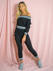 Coordenada de Bardot Bardot de punto rayado