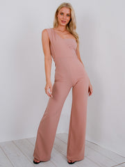 One Shoulder Jumpsuit