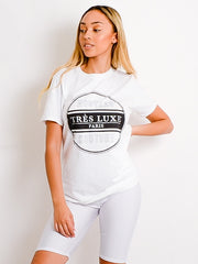 Tres Luxe Print T-Shirt