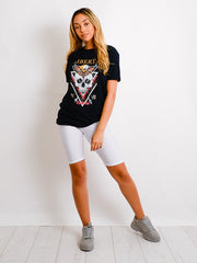 Camiseta impresa de Skull Liberte