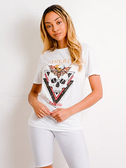 Camiseta impresa de Skull Liberte