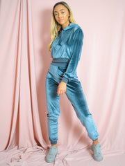 Velours zip hoodie & jogger coöperatie