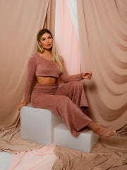 Coordenina de chenille lounge