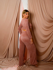 Coordenina de chenille lounge