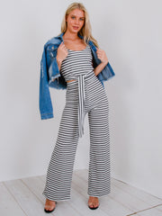 Striped Cami Crop Top & Trouser Co-ord