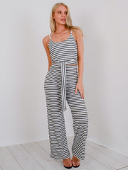 Striped Cami Crop Top & Trouser Co-ord