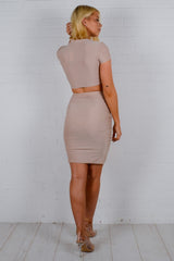 Turtle Neck Ruched Co-ord