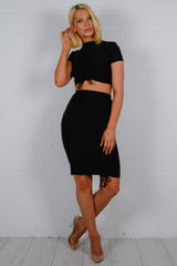 Turtle Neck Ruched Co-ord