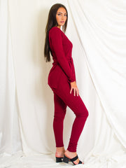 Ribbed Side Split Top & Trouser Co-ord