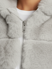 Hooded Faux Fur Puffer Coat