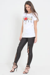 L'Amour Paris Slogan Printed T Shirt