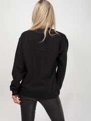 Queen Of Hearts Printed Sweatshirt Jumper