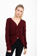 Knoten -Strickpullover Twist -Knoten