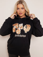 Palm Springs Graphic Print Hoodie