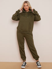 Geborduurd voorbij dromen met capuche fleece coöperatie