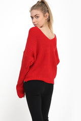 Knoten -Strickpullover Twist -Knoten