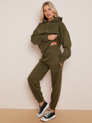 Geborduurd voorbij dromen met capuche fleece coöperatie