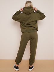 Geborduurd voorbij dromen met capuche fleece coöperatie