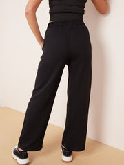 Pantalones de lana de pierna ancha