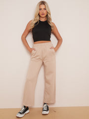 Pantalones de lana de pierna ancha