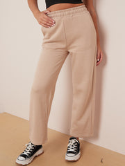 Pantalones de lana de pierna ancha