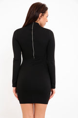 Choker & Square Neck Bodycon Dress