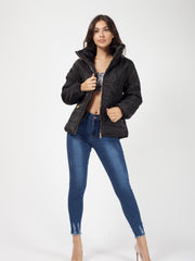 Chaqueta acolchada de forro de piel sintética