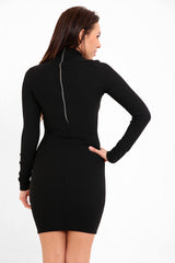 Choker & Square Neck Bodycon Dress
