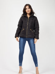 Chaqueta acolchada de forro de piel sintética