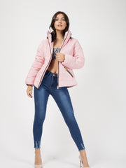 Chaqueta acolchada de forro de piel sintética