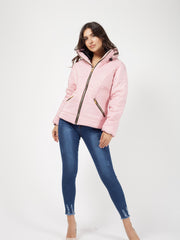 Chaqueta acolchada de forro de piel sintética