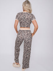 LEOPARD CONTRISTA DE CONTRAST CORTE CON CONDUCCIÓN COOR Y COORDA DE PARTIR LEA