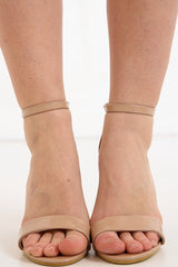 PU Patent Strap Block Heel Sandal