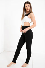 Open Side Mesh Insert Contrast Jumpsuit
