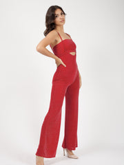 Lurex Bandeau & Jumpsuit Co-ord
