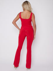 Slinky Vest Top & Flare Trouser Co-ord