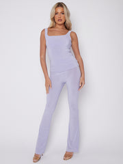 Slinky Vest Top & Flare Trouser Co-ord