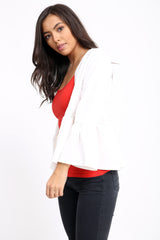 Frill Hem Gypsy Blazer Jacket