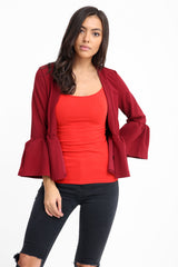 Frill Hem Gypsy Blazer Jacket