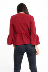 Frill Hem Gypsy Blazer Jacket