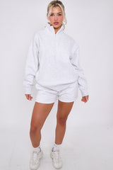 1/2 Zip Top & Shorts Fleece Co-ord