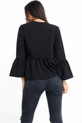 Frill Hem Gypsy Blazer Jacket