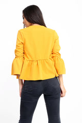 Frill Hem Gypsy Blazer Jacket