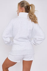 1/2 Zip Top & Shorts Fleece Co-ord
