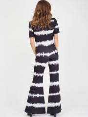 Tie Dye Knot Front Crop Top & Trouser Co-ord