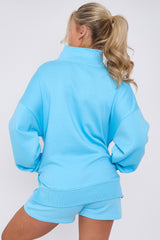 1/2 Zip Top & Shorts Fleece Co-ord