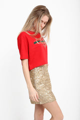 Kruppierte gute Stimmung nur Slogan T -Shirt